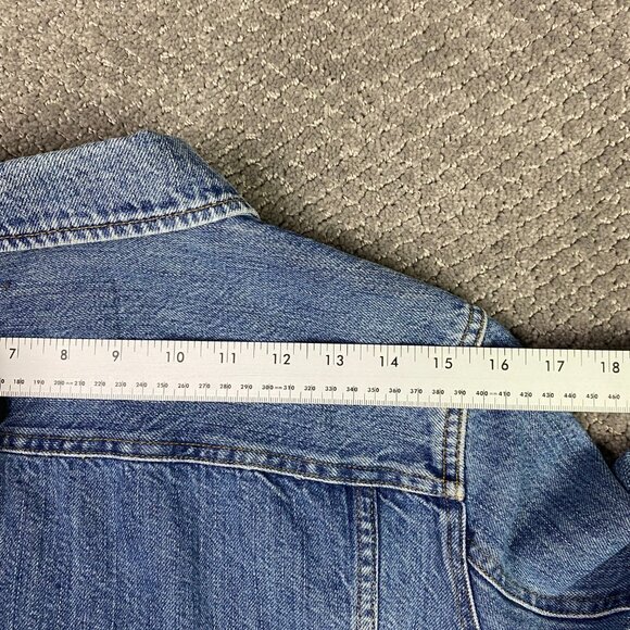 Vintage 90s Ralph Lauren Jeans Co. Denim Trucker Jacket Women's Medium Blue Jean - Picture 9 of 11